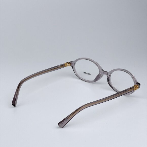 Miu Miu MU01XV 12W1O1 BRAND NEW Eyeglasses Mauve Transparent Oval Unisex - Picture 8 of 11
